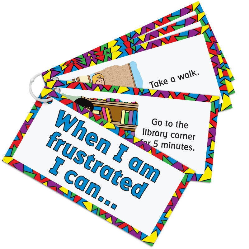 Really Good Stuff When I Am Frustrated Card Set for The Classroom or at Home Kids Activity - Grade K-3 - Help Kids Identify Emotions with Techniques on How to Manage Feelings and Emotions - Image 1